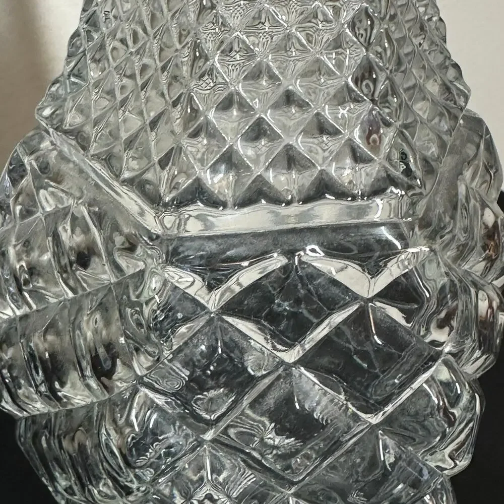 Vintage Anchor Hocking Wexford Crystal Glass Decanter With Stopper